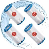 Roltoy Pool Filters Filters, Type A or C Pool Filter Replacement Cartridge, Easy Set Above Ground Pool Replacement Filter Cartridge for Intex 29000E/59900E Easy Set Pool, Pool Filter Fits