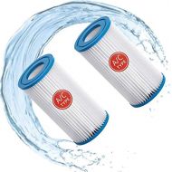 Roltoy Pool Filters Filters, Type A or C Pool Filter Replacement Cartridge, Easy Set Above Ground Pool Replacement Filter Cartridge for Intex 29000E/59900E Easy Set Pool, Pool Filter Fits