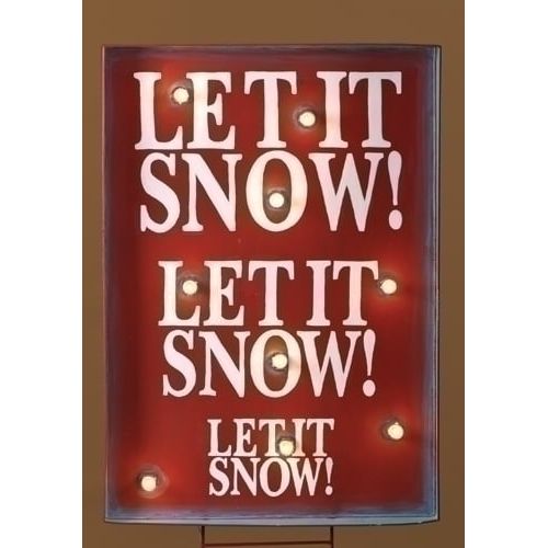 로만 Roman 34 Lighted Let it Snow Christmas Sign Outdoor Decoration