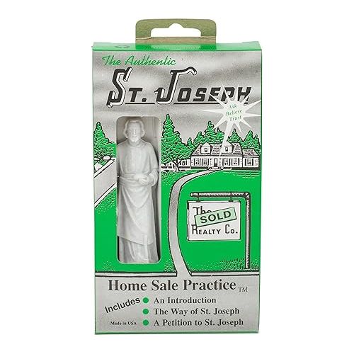 로만 St Joseph Statue Home Seller Kit with Instruction and Prayer Card