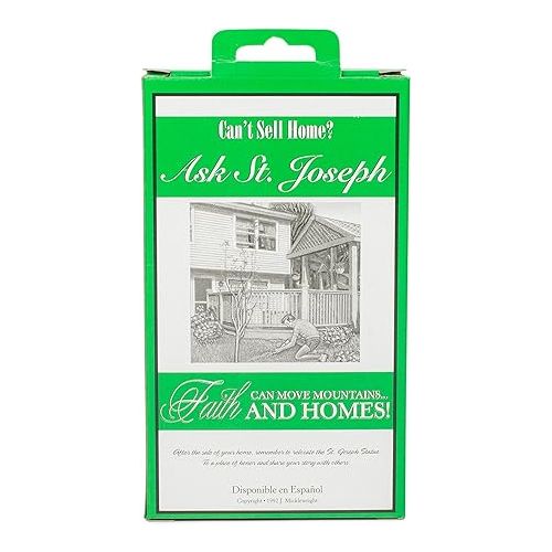 로만 St Joseph Statue Home Seller Kit with Instruction and Prayer Card