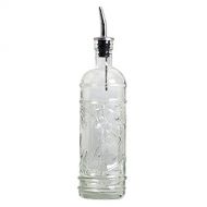 Romantic Decor and More Chic Kitchen Olive Oil, Liquid Dish or Hand Soap Glass Bottle Dispenser G180VF Clear ~ Metal Pour Spout and Cork Included with Glass Bottle