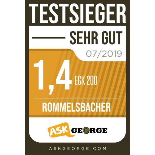  ROMMELSBACHER Gewuerz und Kaffee Muehle EGK 200 - 2 Edelstahlbehalter mit Schlagmesser & Spezialmesser, Fuellmenge 70 g, Mahlgrad ueber Mahldauer wahlbar, auch fuer Pesto, Gewuerze, Nuess