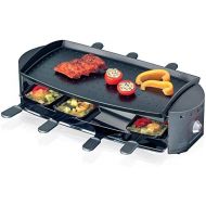 Rommelsbacher RC 1200Ottimo Gourmet Raclette, 1200Watt, Black/Stainless Steel8People