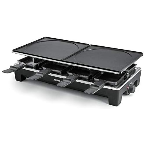  Rommelsbacher RCS 1350 Raclette-Grill, schwarz/Edelstahl