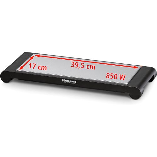  Rommelsbacher ROMMELSBACHER WPS 857 mobile Warmespeicherplatte (kabellose Verwendung als Warmhalteplatte, Qualitat Made in Germany, in nur 8 min auf 120°C, Warmeabgabe bis 60 min, 850 W) Edelsta