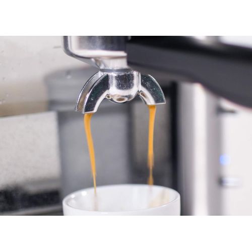  ROMMELSBACHER Kaffee/Espresso Center EKS 3010 - Filterkaffeemaschine, Glaskanne, Siebtrager, Filtereinsatz fuer 1 bzw. 2 Tassen, Duese fuer Milchschaum/Heisswasser, programmierbare Tas