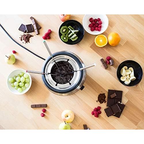  Rommelsbacher F 350 Fondue, Edelstahl, schwarz, 21 cm