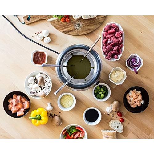  Rommelsbacher F 350 Fondue, Edelstahl, schwarz, 21 cm