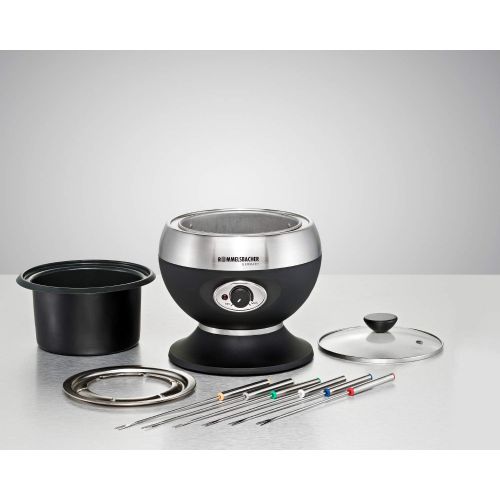  Rommelsbacher F 350 Fondue, Edelstahl, schwarz, 21 cm