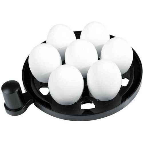 ROMMELSBACHER Eierkocher ER 400 - fuer 1-7 Eier, einstellbarer Hartegrad, elektronische Kochzeitueberwachung, Ein/Ausschalter, Signalton am Kochzeitende, Edelstahlgehause, 400 Watt