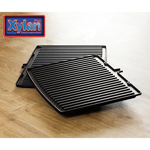  Rommelsbacher KG 2020 Kontaktgrill (aufklappbarer Elektrogrill, XXL-Grillflache 2x 660 cm², 5-fache Hoehenverstellung, 2-Lagen Antihaftbeschichtung, 2000 Watt Power) Edelstahl