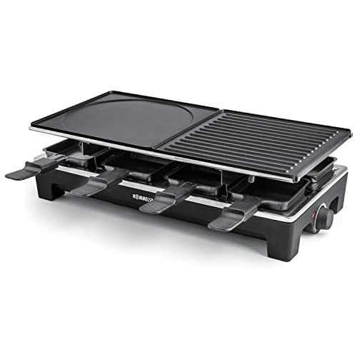  Rommelsbacher RCS 1350 Raclette Grill, Kunststoff, schwarz/Edelstahl