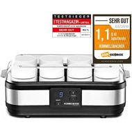 [아마존베스트]ROMMELSBACHER Joghurtbereiter JG 40 - fuer bis zu 1200 g Joghurt, LCD Display, 18 Stunden Zeitschaltuhr, automatische Abschaltung, elektronische Temperaturregelung, 8 Portionsglaser