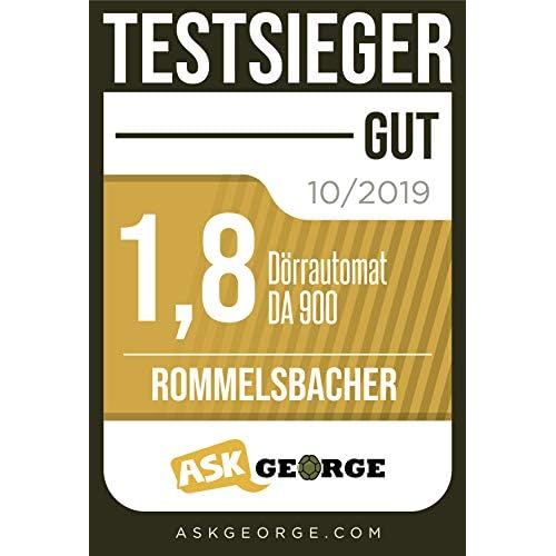  ROMMELSBACHER Doerrautomat DA 900, grosse Doerrflache 0,6 m², inkl. 6 Edelstahl-Doerrtabletts, 1 Doerrgitter, 1 Doerrmatte, LED-Display, 24 Std. Zeitschaltuhr, Temperatur einstellbar (35