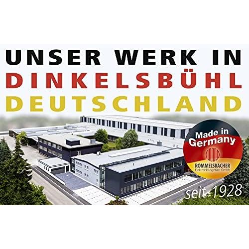  ROMMELSBACHER Einzelkochplatte THS 2022/E - Made in Germany, XXL-Gussheizplatte 220 mm Ø, 7-Takt-Schalter, leistungsgesteuerte Regelung, UEberhitzungsschutz, 2000 Watt, Edelstahl