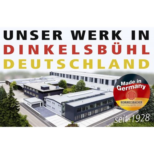  ROMMELSBACHER Einzelkochplatte THS 2022/E - Made in Germany, XXL-Gussheizplatte 220 mm Ø, 7-Takt-Schalter, leistungsgesteuerte Regelung, UEberhitzungsschutz, 2000 Watt, Edelstahl