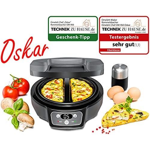  [아마존베스트]Rommelsbacher OM 950 Oskar Omelette Chef, Plastic, Dark Grey