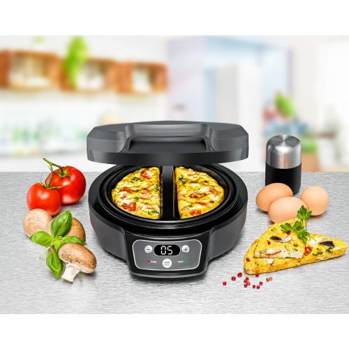  [아마존베스트]Rommelsbacher OM 950 Oskar Omelette Chef, Plastic, Dark Grey