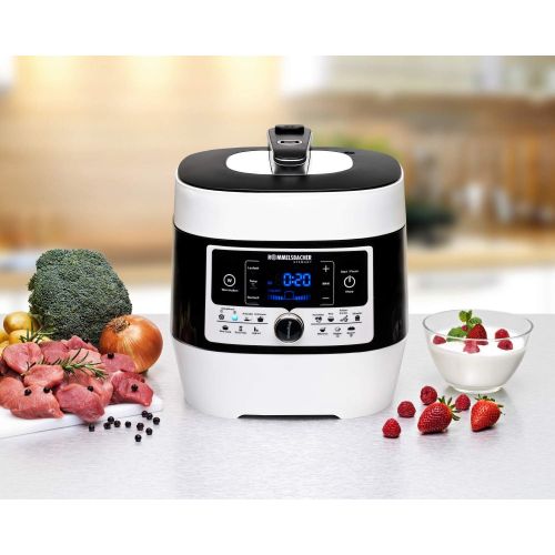  [아마존베스트]ROMMELSBACHER MD 1000 MeinHans Electric Steam Pressure & Multi Cooker - The Original - 14 Automatic Programmes, Adjustable from 40°C to 170°C, 2 Steam Pressure Levels, Non-Stick 6