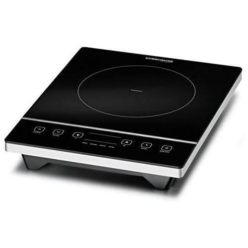  [아마존베스트]ROMMELSBACHER CT 2005/IN Single Hob Induction Glass Ceramic, Touch Control, Pot Detection, 10 Power Levels, 10 Temperature Levels from 60-240 °C, Timer, Shut-Off Function, 2000 Wat