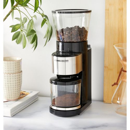  [아마존베스트]ROMMELSBACHER EKM 500 Coffee Grinder - Conical Grinder, Precision Scale, Holder for Portafilter Holder, Grinding Degree in 39 Levels, 5 Function Keys for Individual and Flexible Us