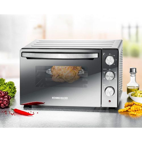  [아마존베스트]Rommelsbacher BGS 1500 Back & Grill Oven Stainless Steel 30 Litres