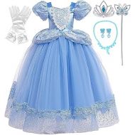 Romys Collection Princess Cinderella Blue Toddler Girls Costume Dress Up