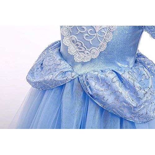  할로윈 용품Romys Collection Princess Cinderella Blue Toddler Girls Costume Dress Up