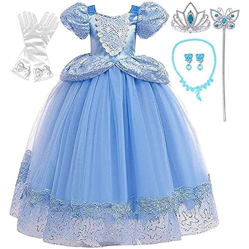  할로윈 용품Romys Collection Princess Cinderella Blue Toddler Girls Costume Dress Up