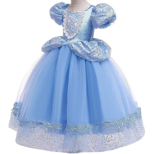  할로윈 용품Romys Collection Princess Cinderella Blue Toddler Girls Costume Dress Up