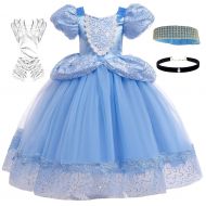 Romys Collection Princess Blue Cinderella Costume Party Dress-up Set