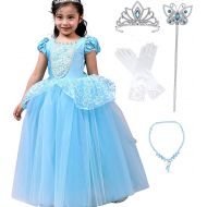 Romys Collection Princess Cinderella Special Edition Blue Party Deluxe Costume Dress-Up Set