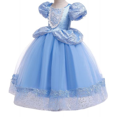  Romys Collection Princess Blue Cinderella Costume Party Dress-up Set