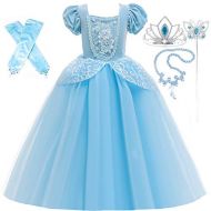 Romys Collection Skirt Princess Cinderella Costume Girls Dress Up with Accessories