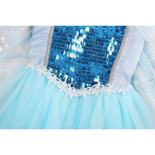  Romys Collection Snow Queen Elsa Party Dress