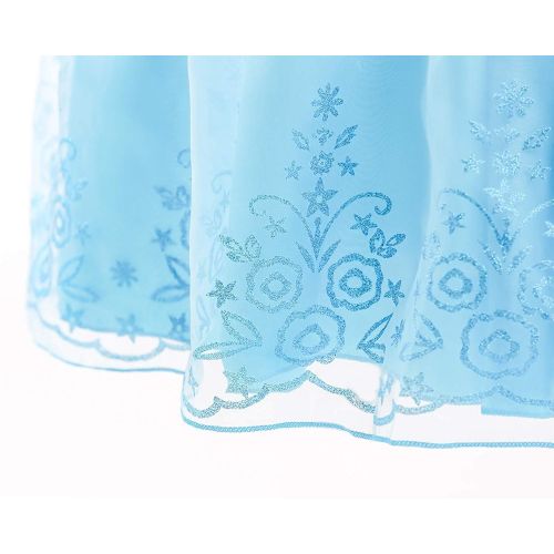  Romys Collection Ice Queen Blue Party Princess Elsa Costume Dress-Up Set