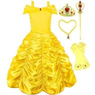 Romys Collection Princess Belle Yellow Party Costume Dress-Up Set