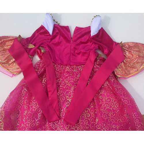  Romys Collection Princess Aurora Deluxe Pink Party Dress Costume