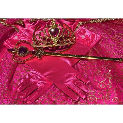  Romys Collection Princess Aurora Deluxe Pink Party Dress Costume