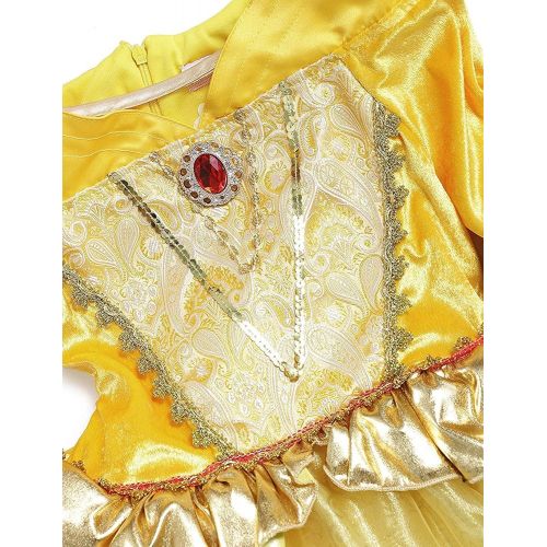  Romys Collection Princess Belle Deluxe Yellow Party Dress Costume
