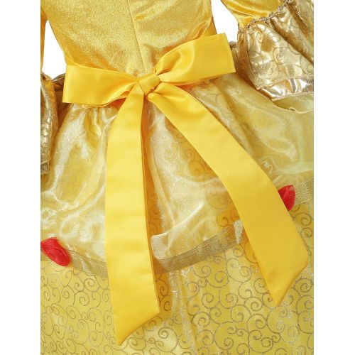  Romys Collection Princess Belle Deluxe Yellow Party Dress Costume