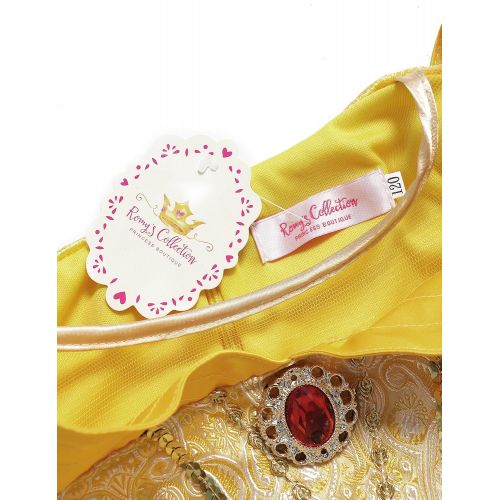  Romys Collection Princess Belle Deluxe Yellow Party Dress Costume