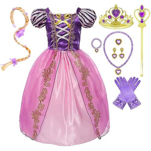  Romys Collection Princess Rapunzel Purple Toddler Girls Costume Dress Up