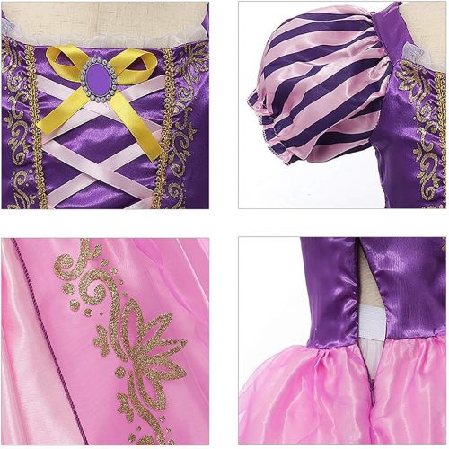  Romys Collection Princess Rapunzel Purple Toddler Girls Costume Dress Up