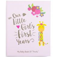 [아마존베스트]Ronica Memory Book for Baby Girl - Photo Album, Easy to Use Keepsake Scrapbook - Modern Baby Shower Gift & Keepsake for New Parents to Record Photos & milestones