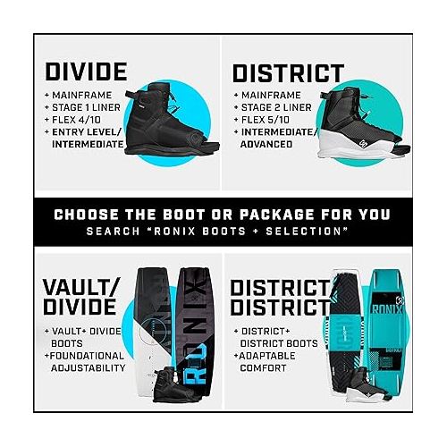  Ronix 2022 Divide (Black) Wakeboard Boots