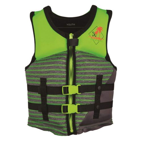  Ronix Vision Boys - CGA Life Vest - Lime Heather - Youth (50-90lbs) (2020)