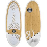 Ronix Koal Classic Longboard Wakesurf Board, Bamboo Wood/White, 4' 10