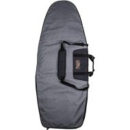 Ronix Dempsey Surf Case w/3D Fin Box, Charcoal / Orange, Up to 5'2